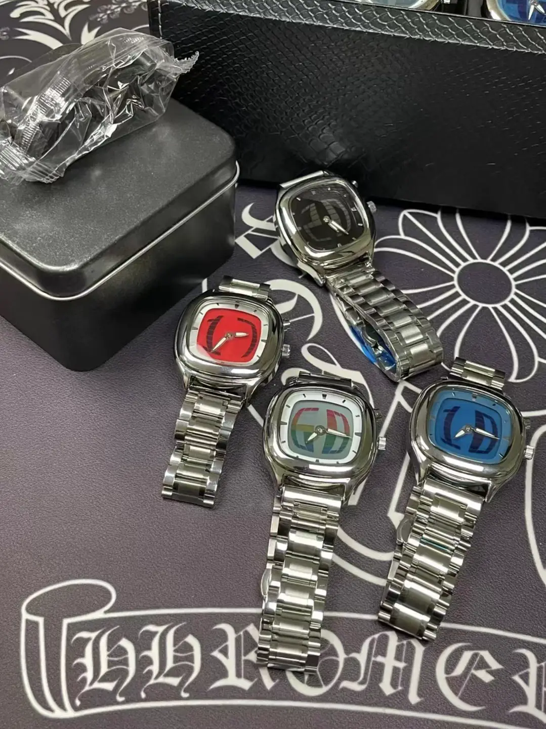 Richtramp Original Digital Display Digital Scrolling Square Watch Dual Display Out-Of-Print Vintage Watch