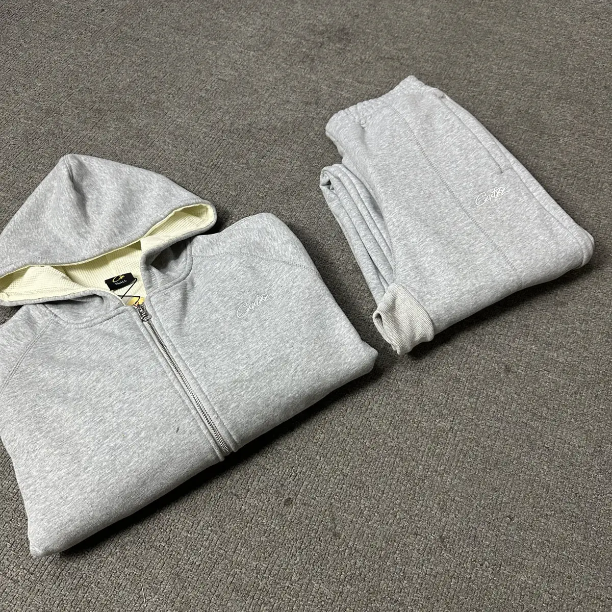 Cross-Border New 2025 Simple Embroidered Letters Trendy High Street Loose Cardigan Hooded Sweatshirt Casual Pants Suit Trendy