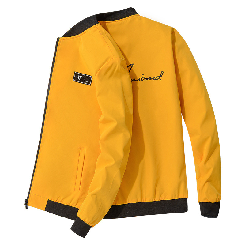 Wholesale Spring Men's Jacket Baseball Collar Jacket Handsome Large Size Casual Clothes Men's Fashionable Korean Men's Jacket