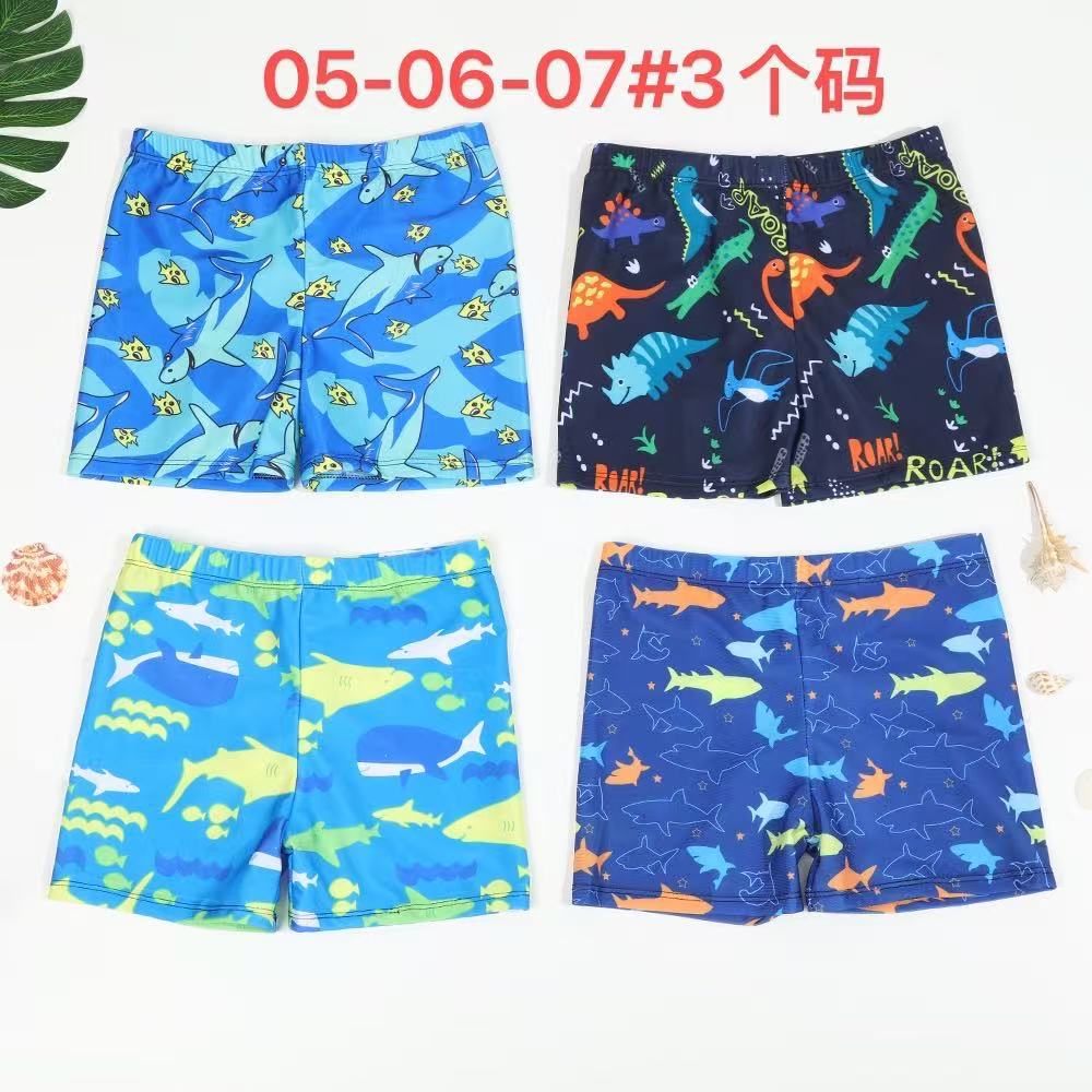 Nylon Manufacturer Clearance Swimming Trunks Large, Medium and Small Children's Swimsuits Printed Swimming Trunks Cartoon Swimming Trunks Equipment Factory Direct Sales