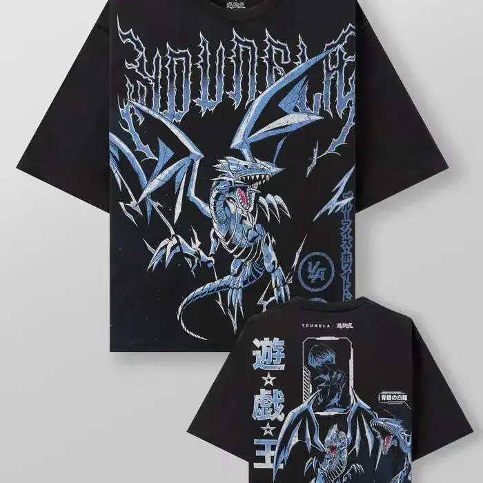 Youngla Joint Yu-Gi-Oh Yu-Gi-Oh Men's Oversized Digital Direct Injection Summer Fitness Sports Casual T-Shirt
