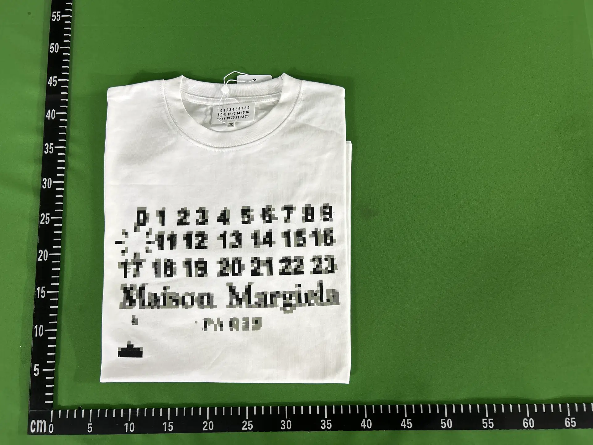 24Ss New Digital Pattern Round Neck Men's and Women's Trendy Short-Sleeved Pure Cotton Casual T-Shirt Series