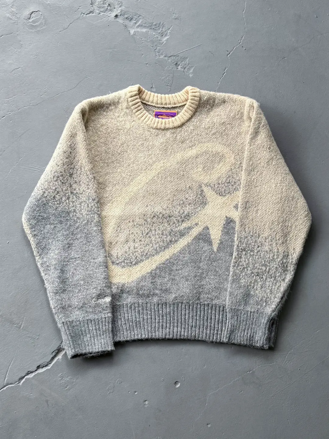 Corteiz Vibe European American cross-border personalized street Y2K loose pullover sweater round neck knit sweater ins