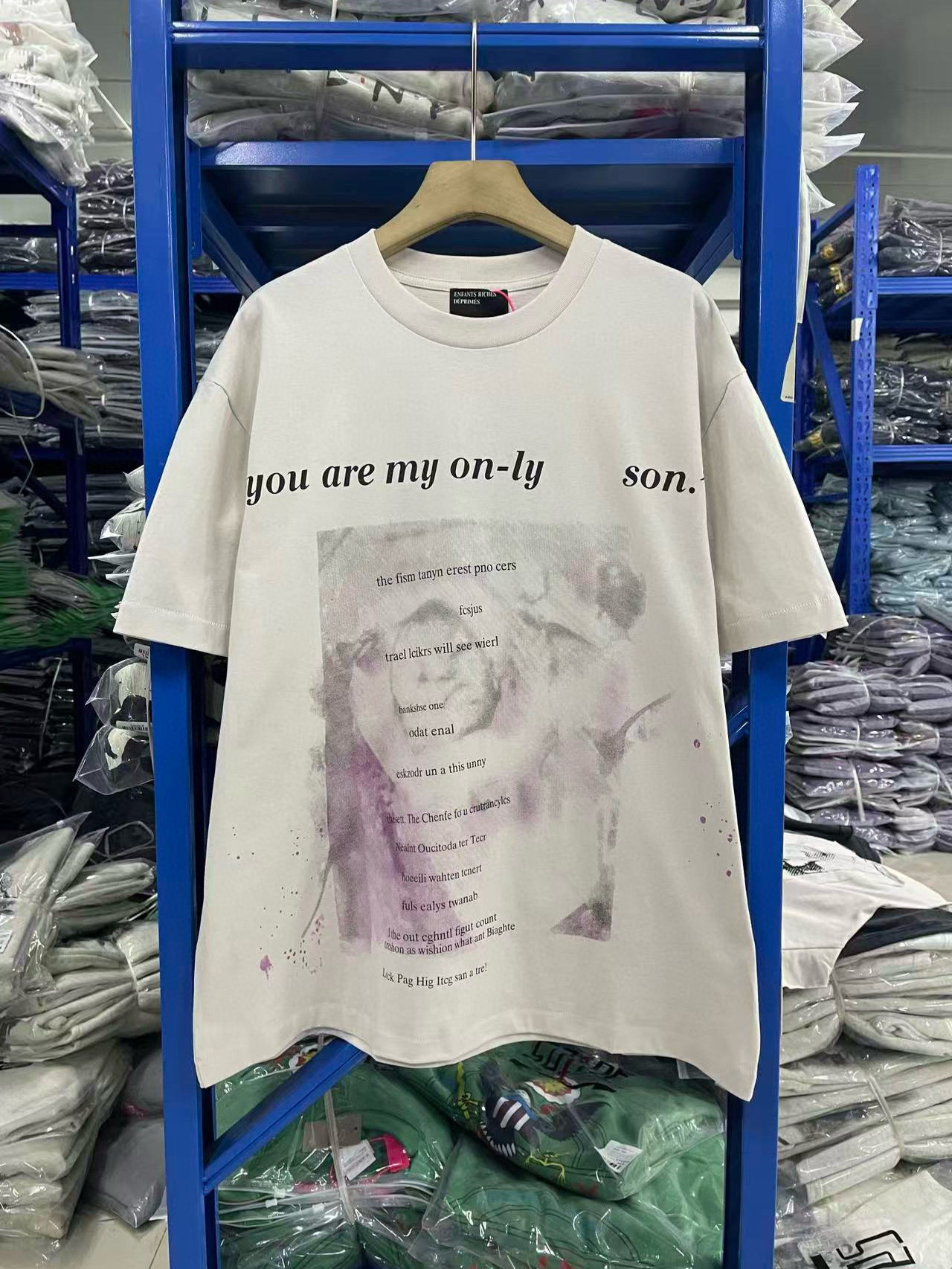 Enfants Riches Deprimes Fw26 American Trendy Brand Erd Men's and Women's Trendy Retro Washed and Distressed T-Shirts