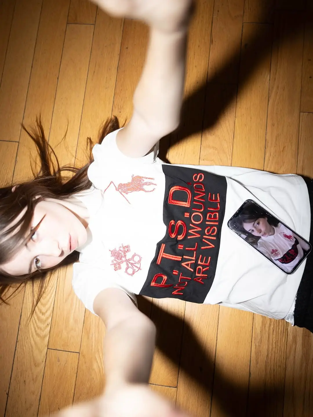 Foreign Trade European and American Casual Versatile t Retro Y2K Summer Base Top Women's Letter Print Slim T-Shirt