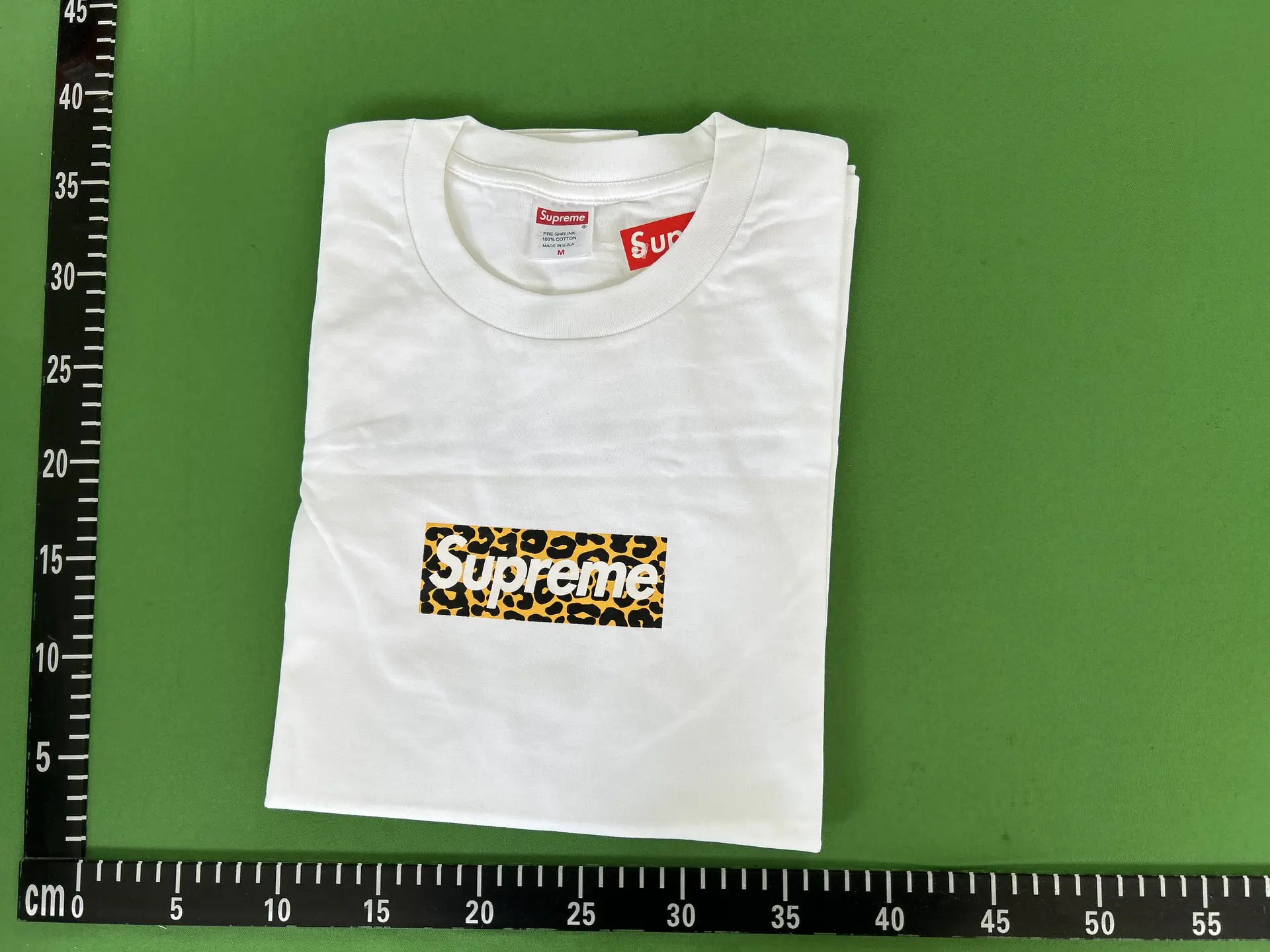 Supreme Box Logo Leopard Print T-Shirt