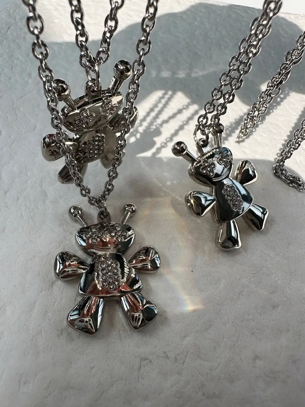 TPISY Plus Doll Pendant homer 趣味镶钻切割玩偶吊坠项链-TPISY
