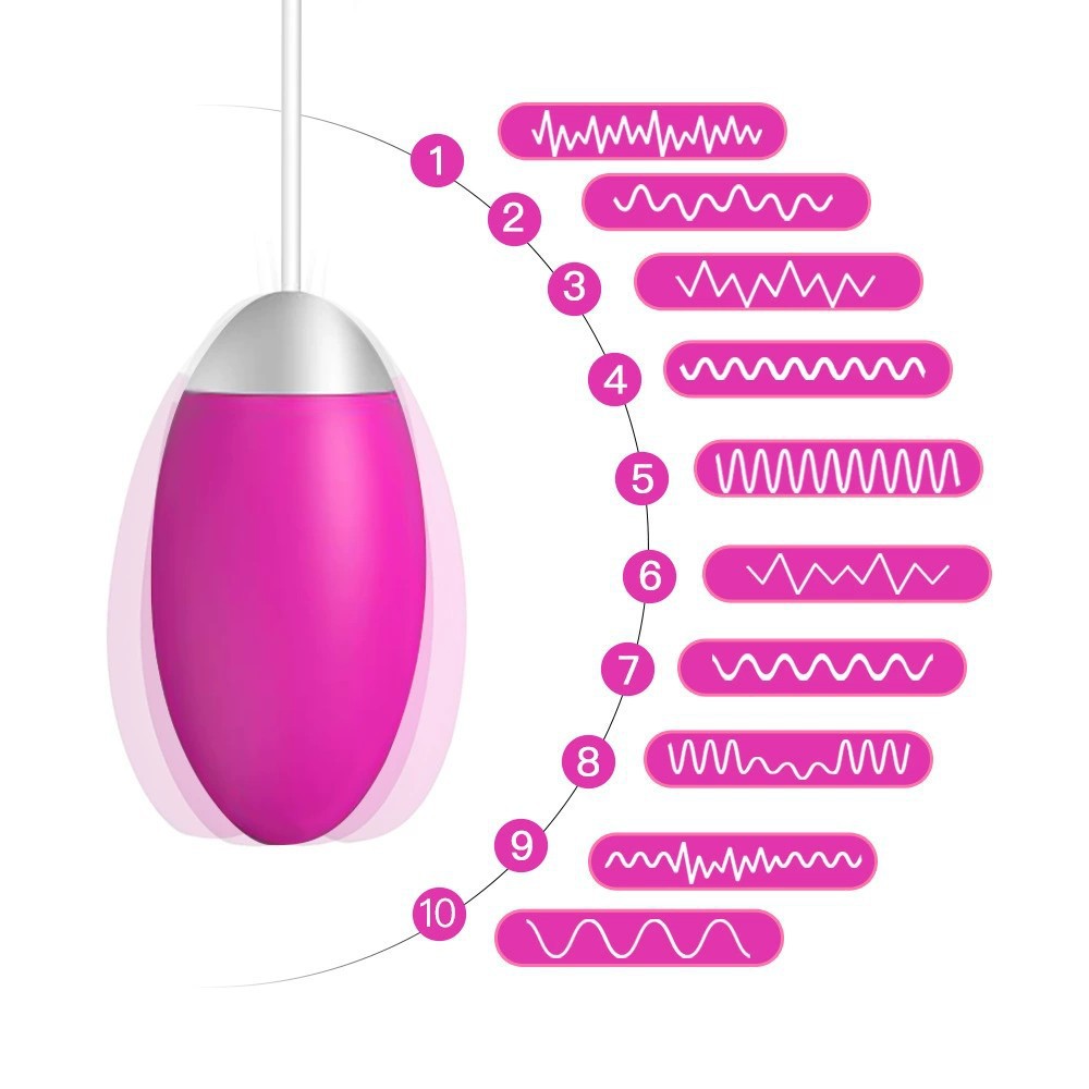 Adult sexy 20-frequency frosted vibration deep into the body water drop vibrator USB charging strong shock remote control silicone bouncing
