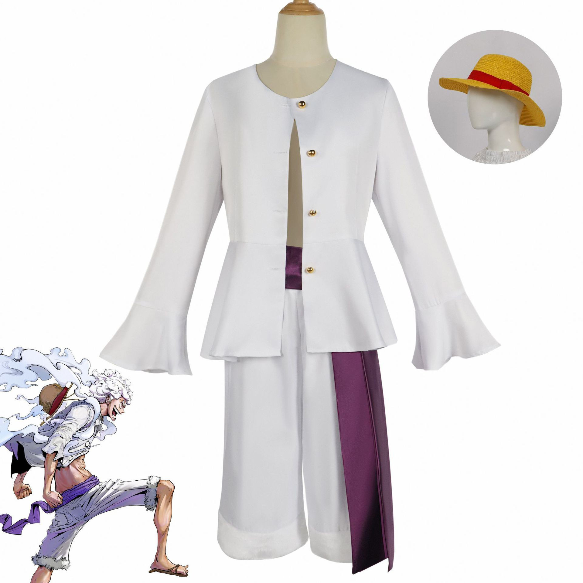 North water trade one piece king of the sea cos clothing Sun God NICKA and the country article awakening cosplay anime clothing