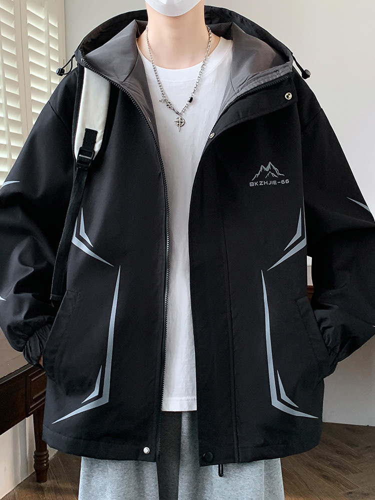 Spring and Autumn Coat Boy 13 Junior Senior high school Student 14 Handsome Charge Jacket 15 Years Old Teenager Big Boy Spring Clothes