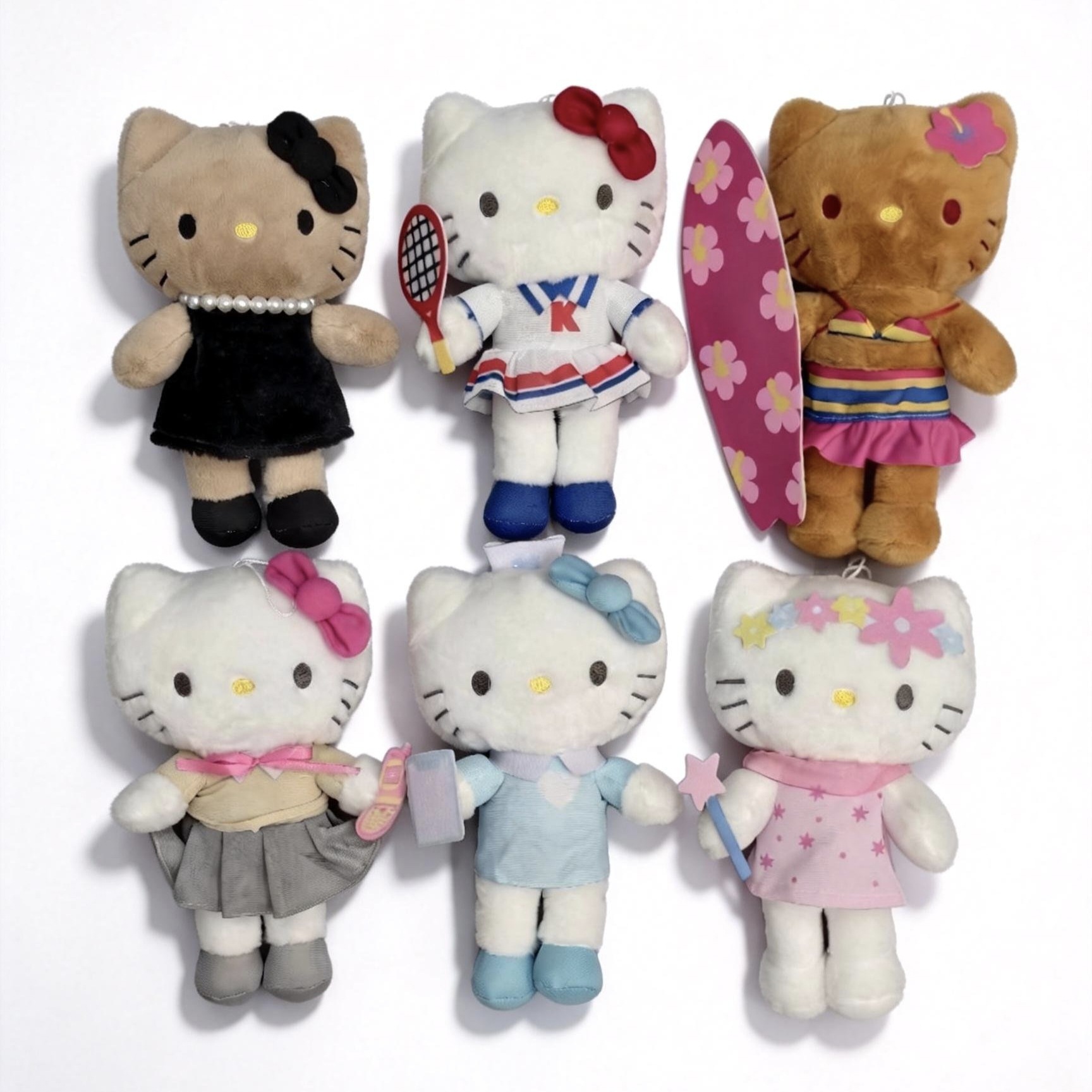 8inch 【Fashion Kitty】20Cm Plush Doll Toy Cross-Border Sanrio Japanese Popular Long-Legged Doll
