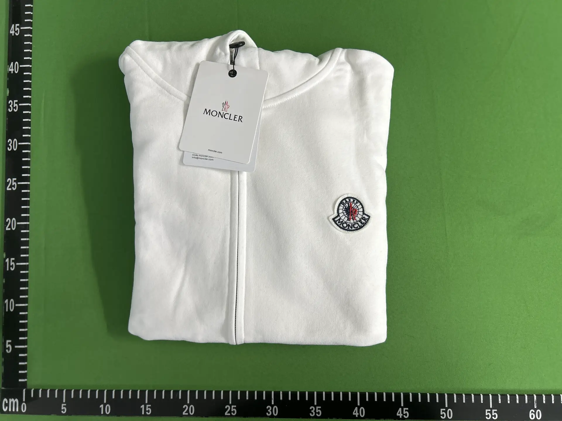 Moncler Zip Hoodie White