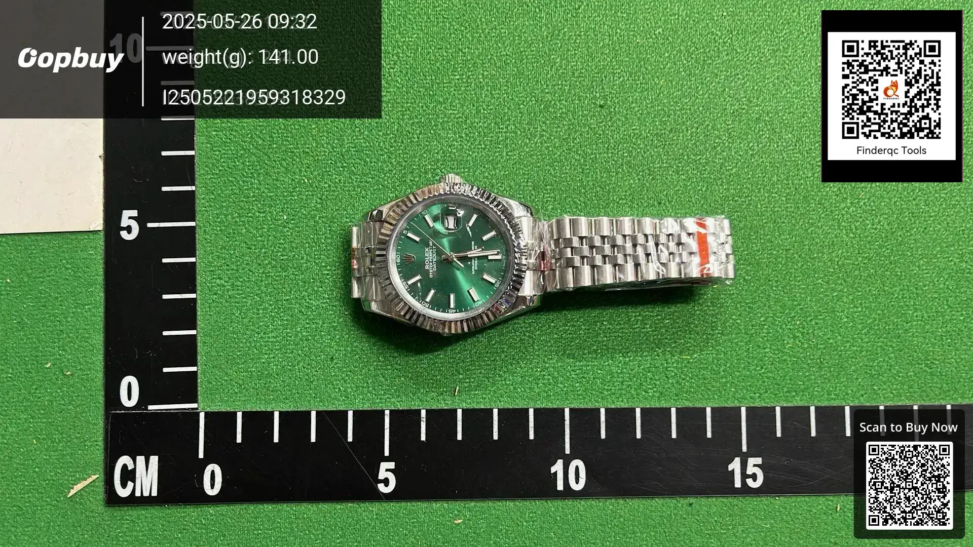 Rolex Datejust 41mm Green Dial Jubilee Bracelet Watch