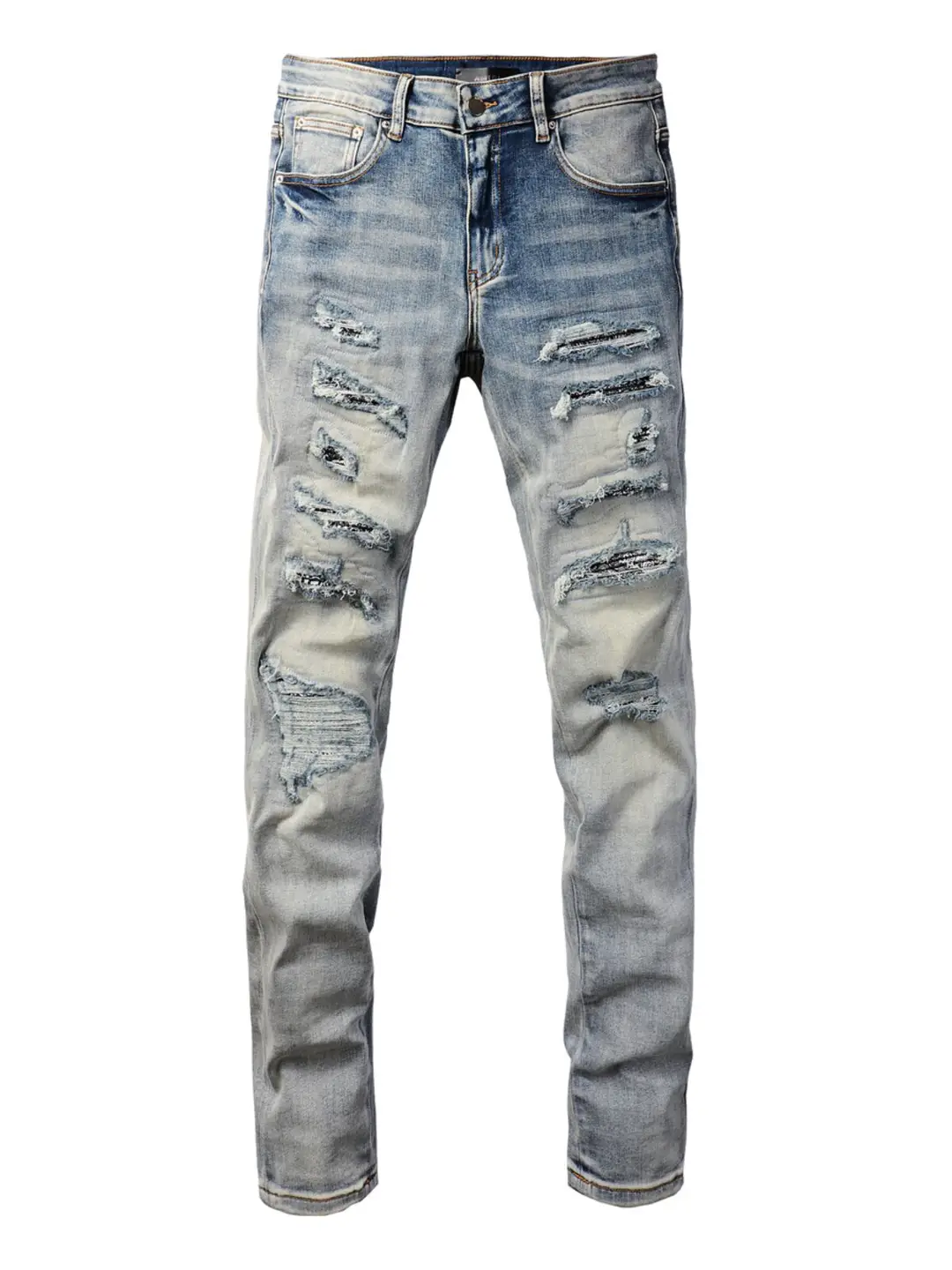 Amr jeans, Amr pants, torn jeans, high street tear, tight navy blue jeans