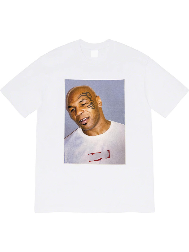 07SS Mike Tyson Tee Tyson Boxing Printed Short-sleeved T-shirt Unisex Loose Cotton Base Shirt