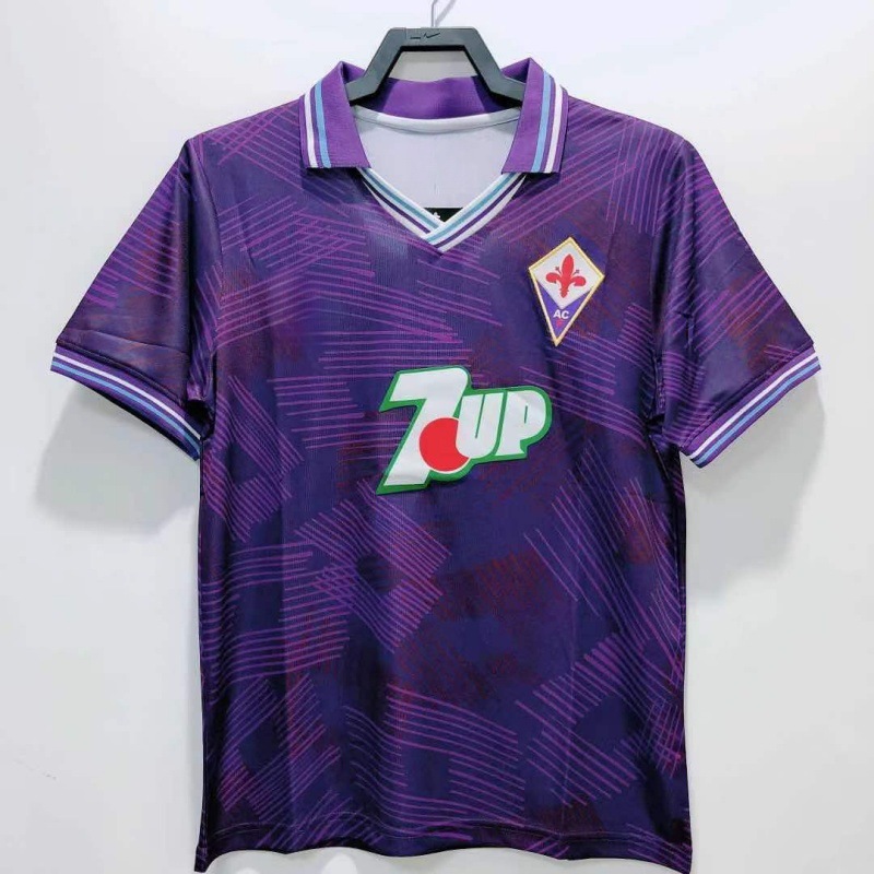 Popular Retro Florence Short-Sleeved Jersey Football Uniform Fan Version Football Jersey