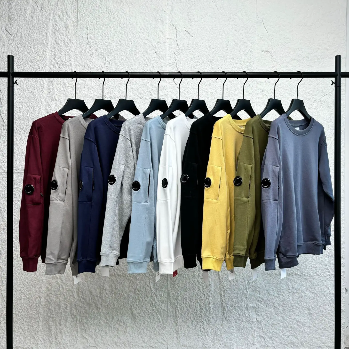 Cross-Border Quality Casual Loose Round Neck Lens Pullover Sweatshirt Cp Men's Jacket Wholesale British Youth Trendy Brand Men