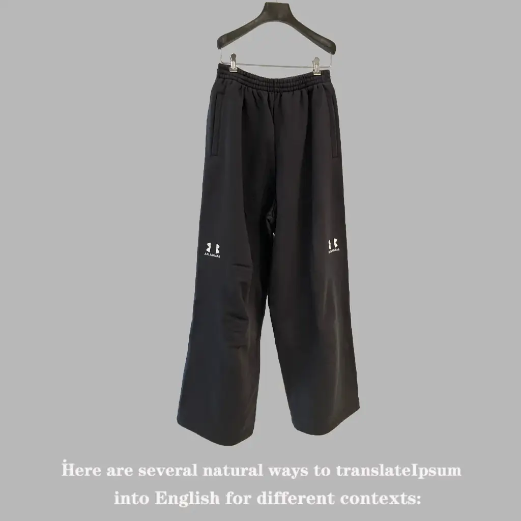 Ceiling! Paris-Style Autumn and Winter Collaboration Embroidered Logo Loose Casual Sweatpants Men's Trendy Brand Long Pants Couple
