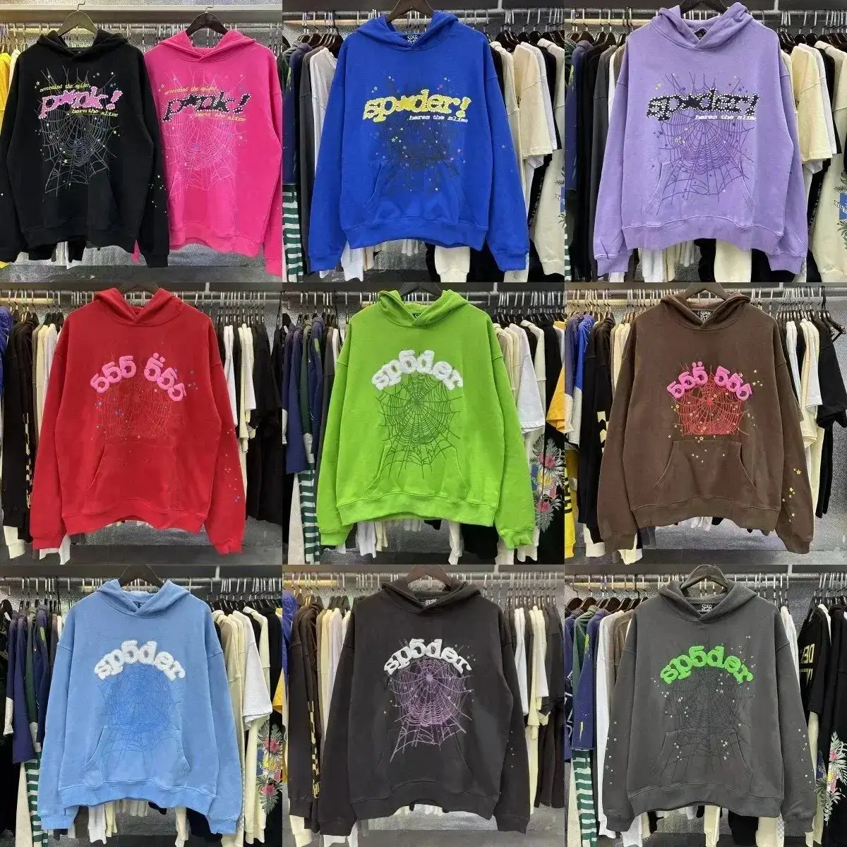 Sp5der Spiderweb Hoodies Collection