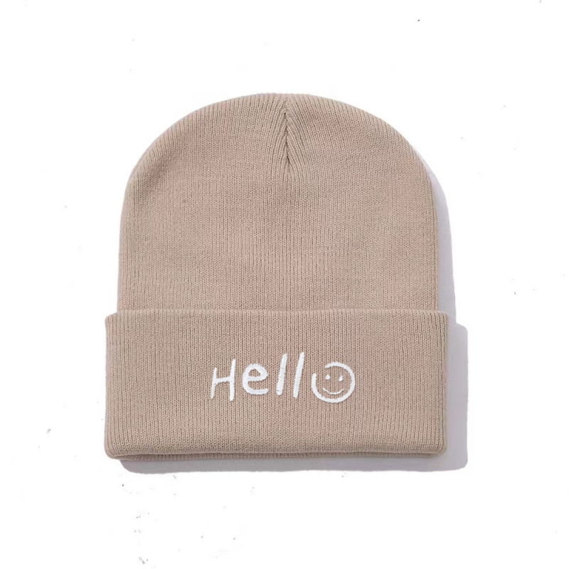 Amazon Europe and the United States around the hat wool knitted hat cold warm hat wholesale cross-border men's and women's letters autumn and winter