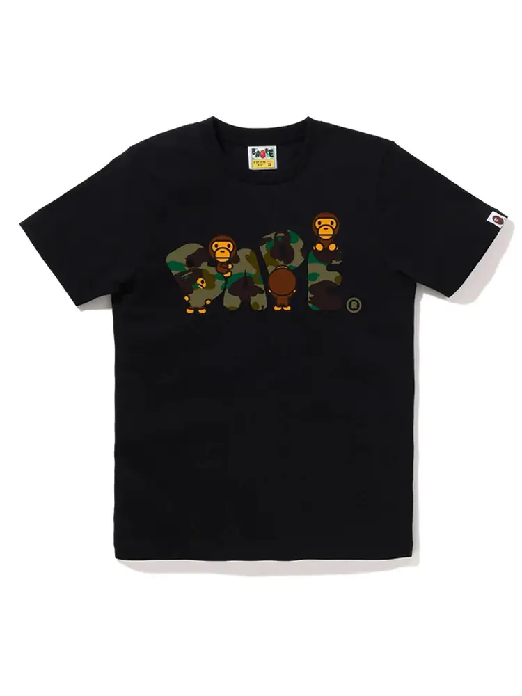 Cross-Border Supply Export Wholesale Trendy Brand Bape Ape Head Short-Sleeved 230g Shark Top T-Shirt Half-Sleeved T-Shirt 20