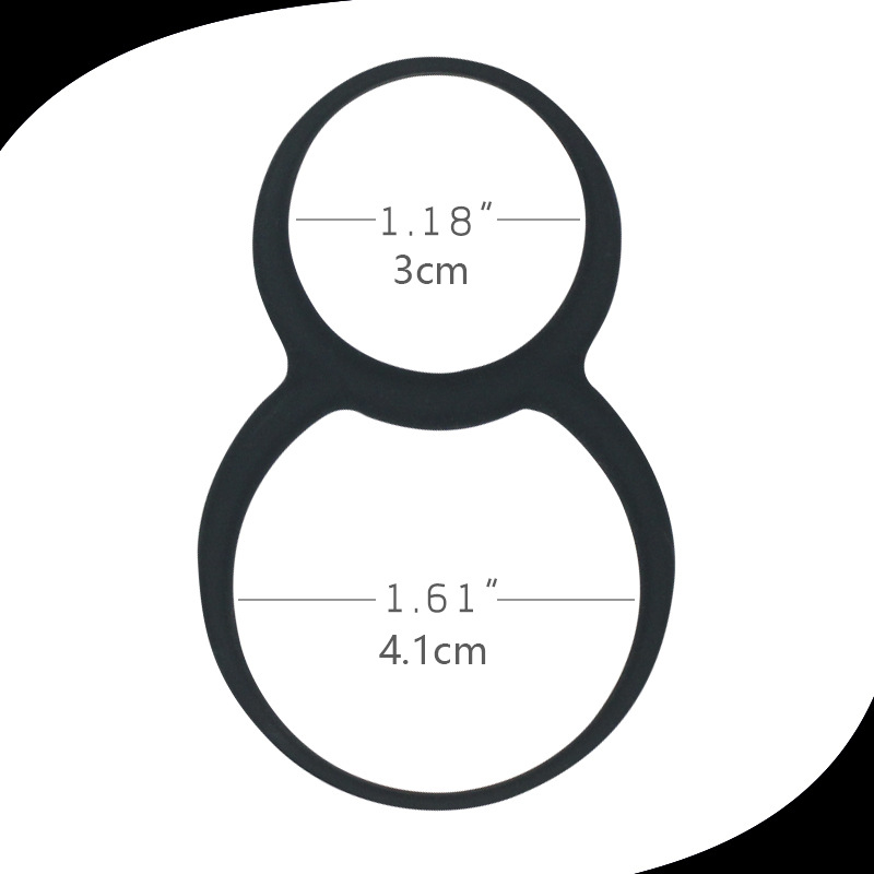 8-Shaped Male Ejaculation Control Ring Penis Ring Donut Silicone Delay Ring Peniscockring for Long-Lasting Experience