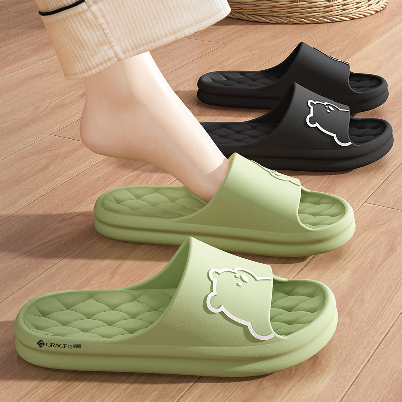 Jialiya Eva Sandals for Women, Summer Indoor Home Bathroom Non-Slip Plastic Slippers, Non-Stinky, Breathable and Non-Slip