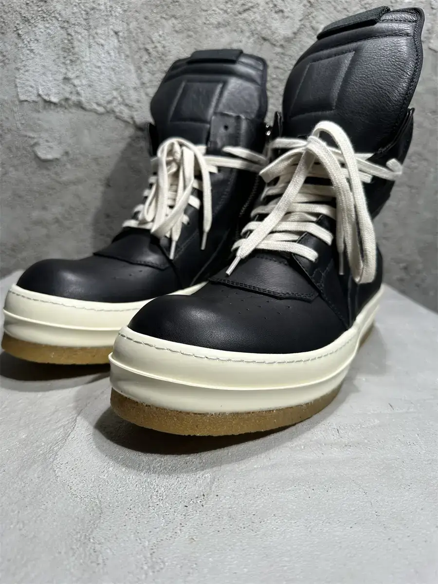 Xuan Zhan Ro Dark Thick Sole Genuine Leather Boots Height-Increasing Derby Casual High-Top Retro Sneakers Chelsea parka Boots