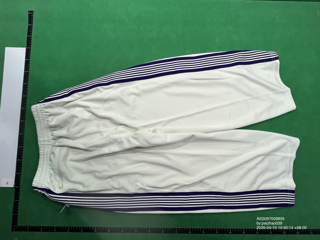 22Fw Butterfly Embroider Logo Joint Sports School Uniform Suit Men's and Women's Stripesd Webbing Casual Sportswear Sweatpants QC