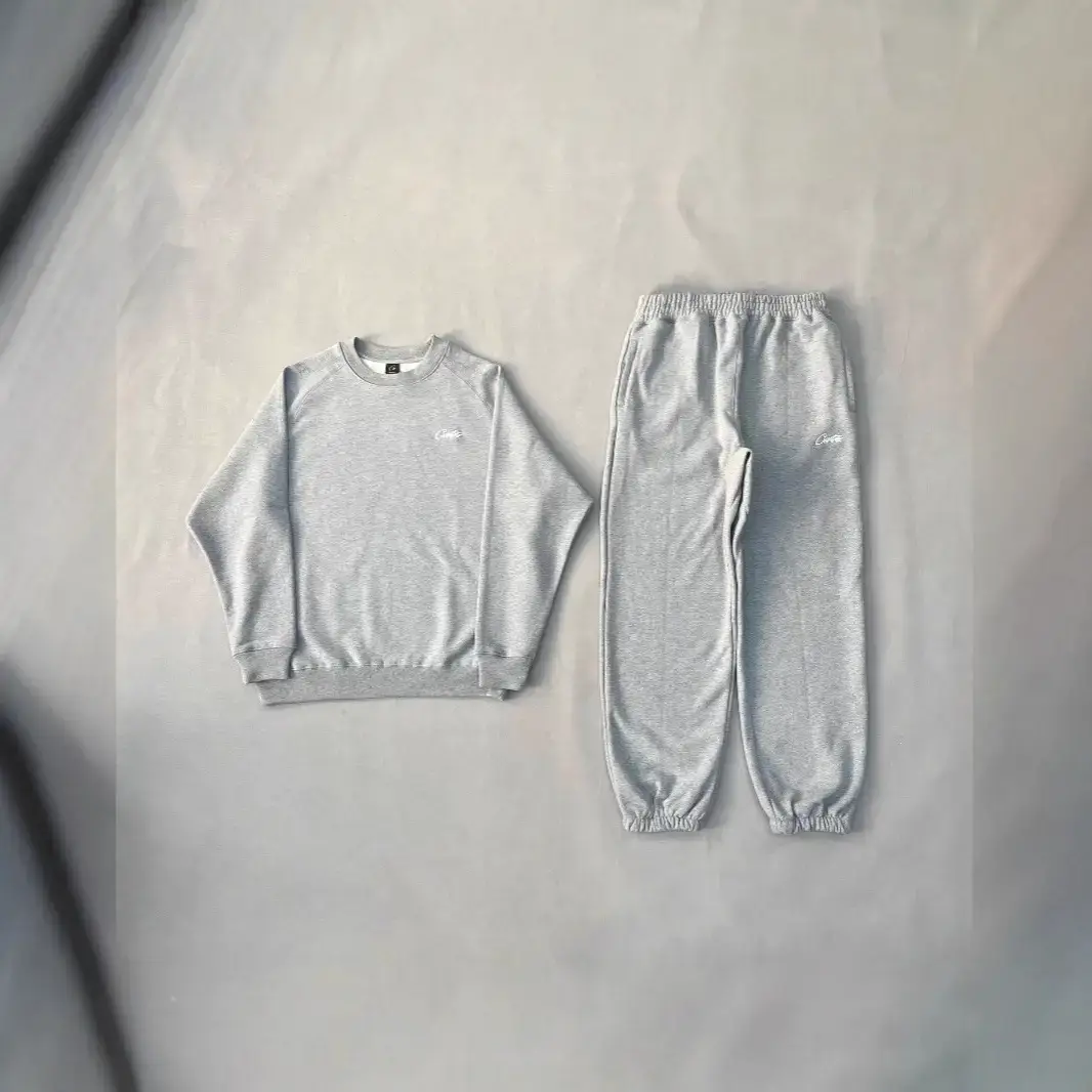 Real Shot in Stock Vibe American Hip-Hop Street Dance Embroidered Letter Sweatpants Men's Set Trendy