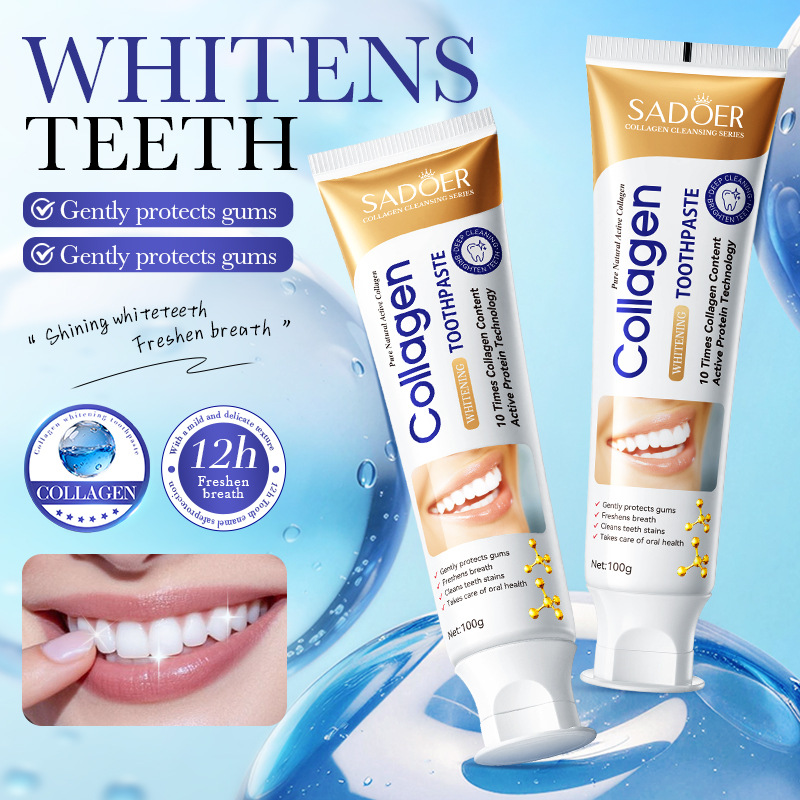 Sadoer Collagen Whitening Toothpaste (Foreign Version) 100g