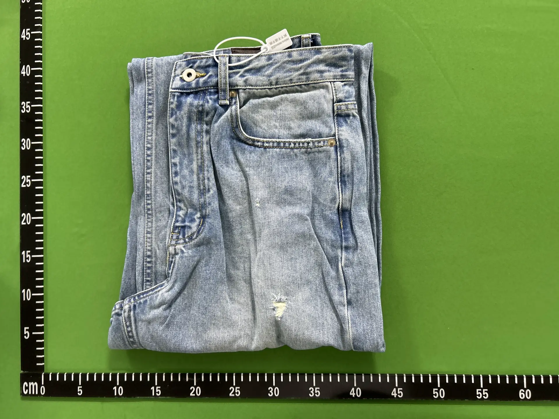 Vujade 010 Drop3 Red Ears Red Edges Damaged Blue Bull Pants 14oz