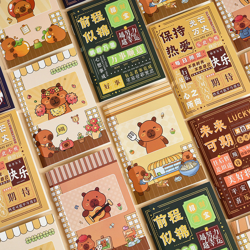 Inspirational Mini Notebooks with High Aesthetic Appeal, Cute Pocket-Sized Notebooks, Reward Students, Portable Thickened Lined Notebooks Wholesale