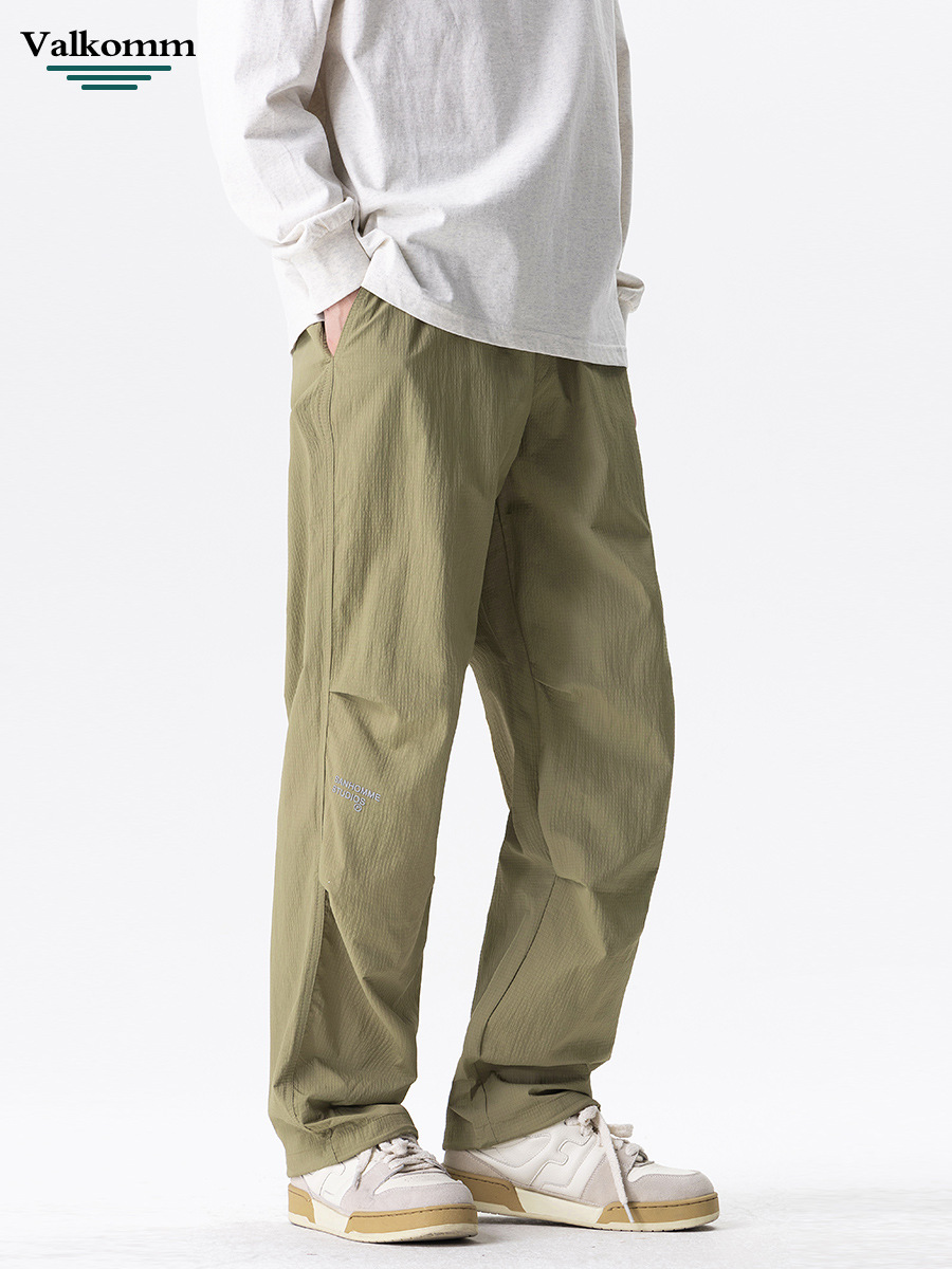 Leike Men's Clothing 2025 Autumn New Workwear Casual Pants Loose High-Quality Pants Trendy Brand Straight-Leg Overalls Men