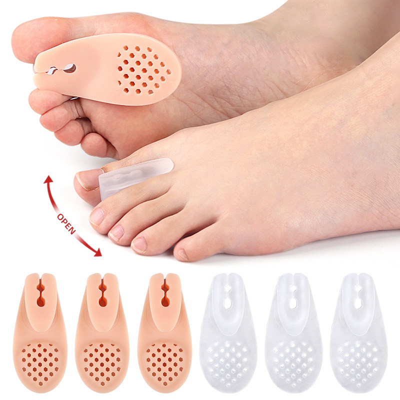 Big Toe Flip-Flops Clip Toe Splitter Slippers Sandals Clip Foot Pad Thickened Foot Shock Absorbing Massage Separator