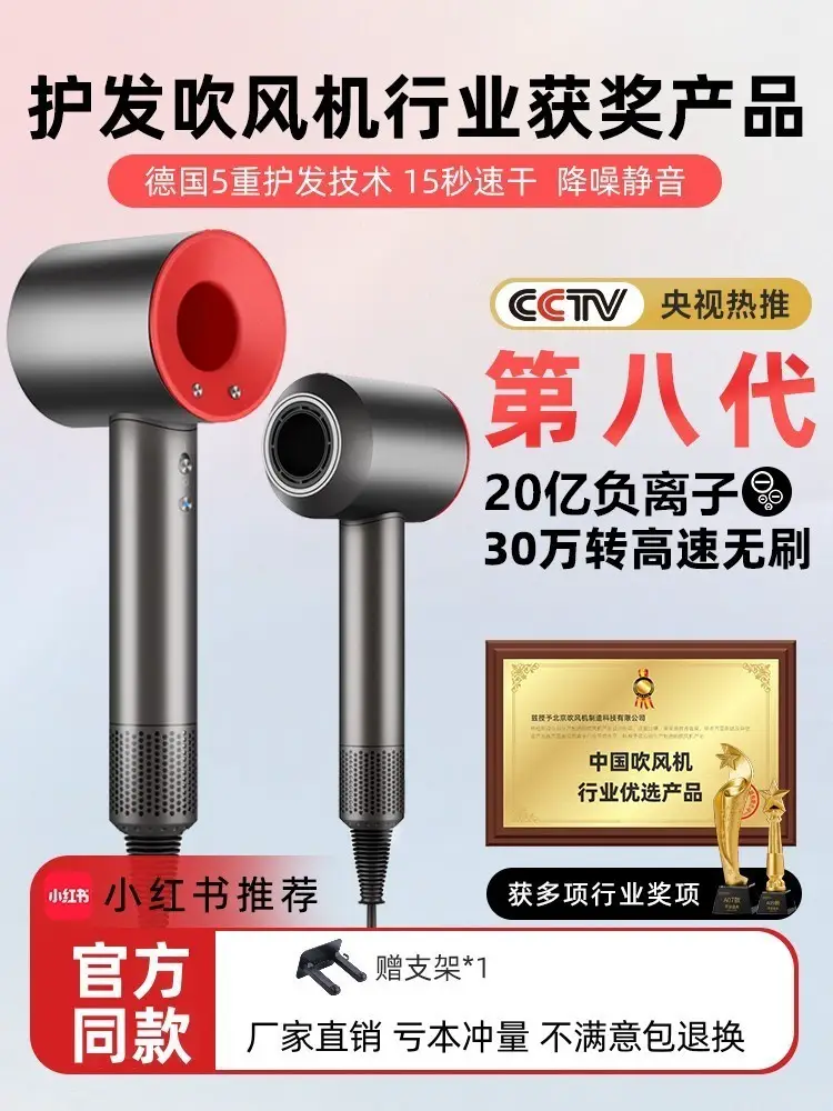 German Hair Dryer For Home Negative Ion Hair Care Silent Quick-Drying Barber Shop Special High-Speed High Wind Hair Dryer
