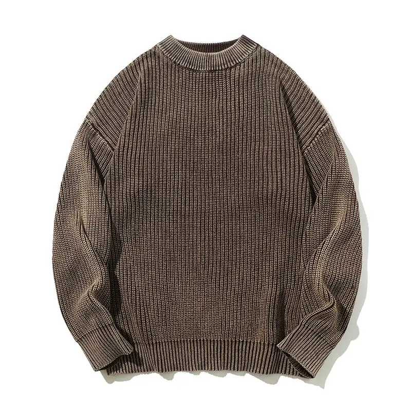 Cross-border wholesale Jane Heng 2024 new Japanese white tile sweater men's autumn and winter sweater a generation of hair