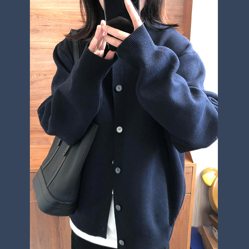 French Style Gentle Style Soft Waxy Lazy Style Sweater Coat Women's 2024 Autumn and Winter New Slimming All-match Knitted Top