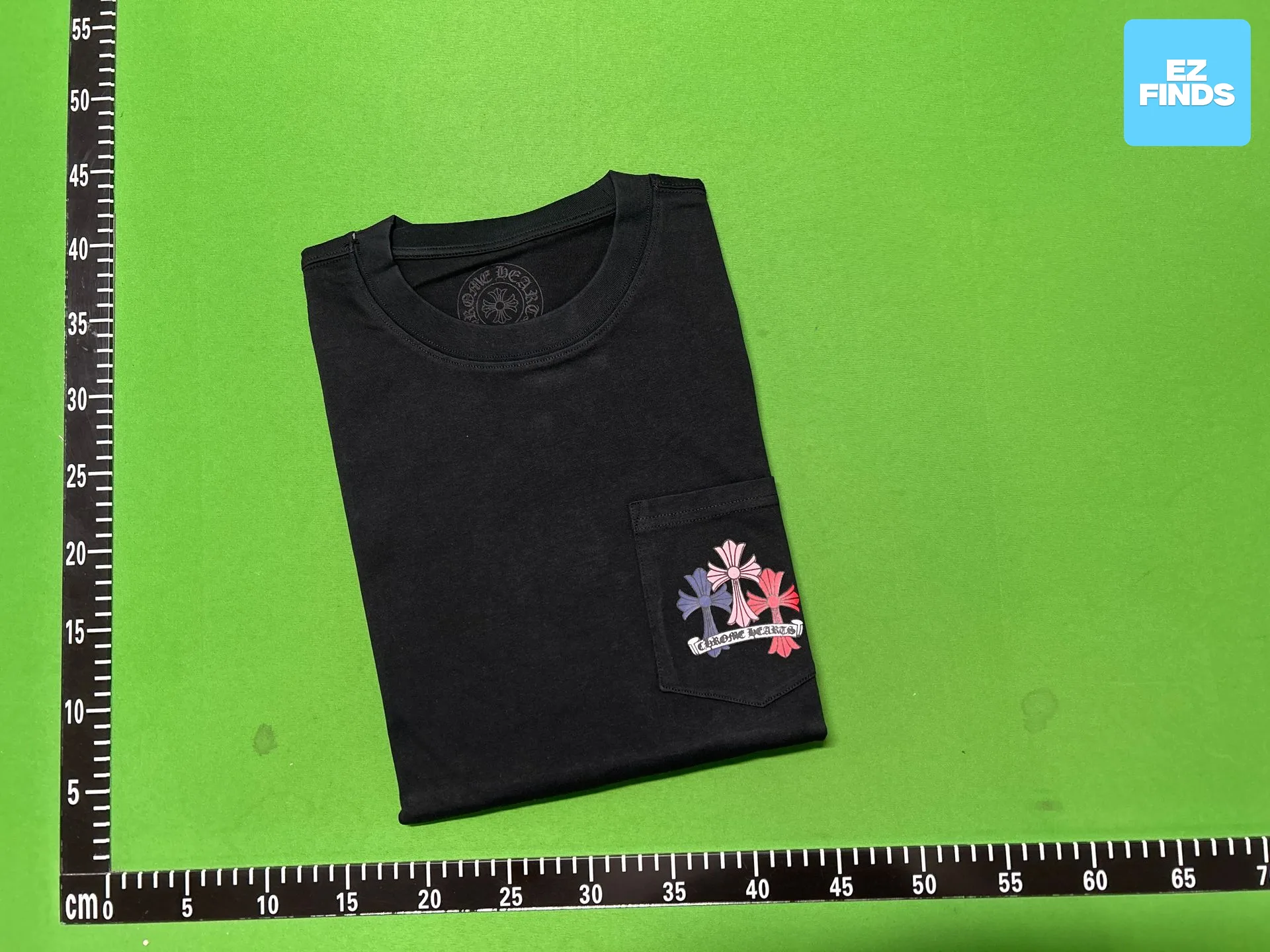 Chrome Heart High-Quality Double-Yarn Pure Cotton Unisex Printed Long-Sleeve T-Shirt Collection Factory — QC-foto 2