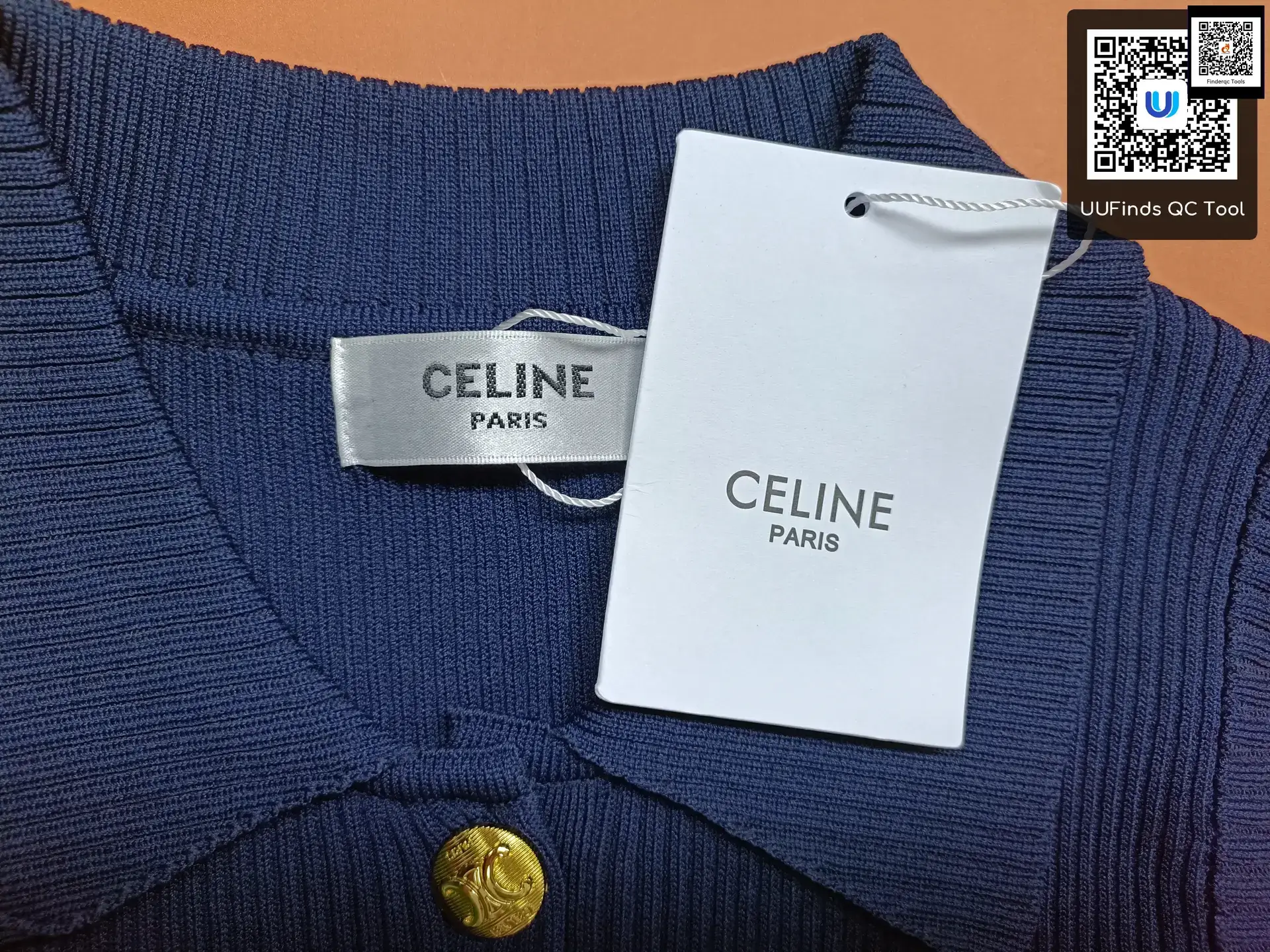Celine Lapel Knitted Vest Navy