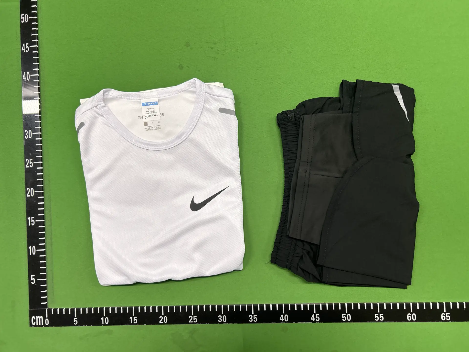 Nike Dri-FIT T-Shirt and Shorts Set White Black