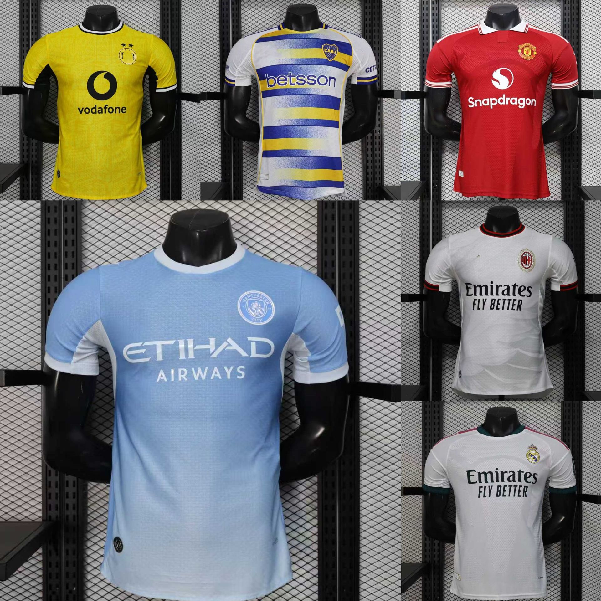 Player Version 2627 Popular Club Jerseys Manchester City, Barcelona, Real Madrid Premium Jerseys Wholesale