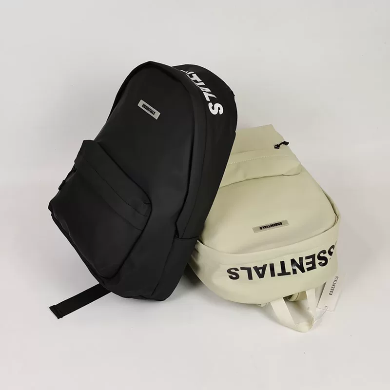 Leather Waterproof Material Backpack, Student School Bag, Men's and Women's Computer Bag, High Street Travel Backpack