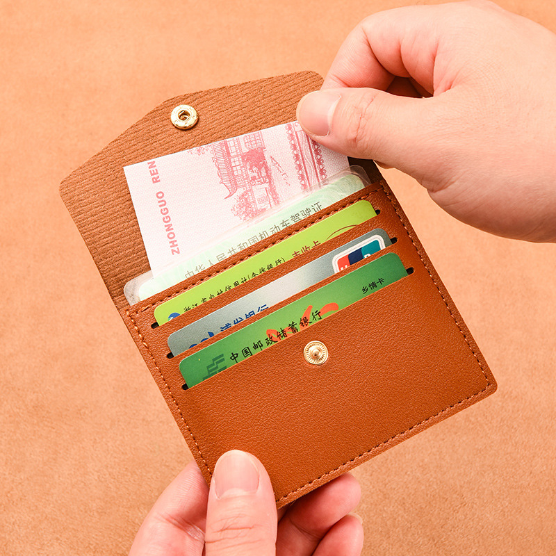Card Bag Coin Purse Women's Small Card Holder Ultra-thin Card Holder Mini Wallet All-in-One Multi-functional Coin Certificate Storage Bag