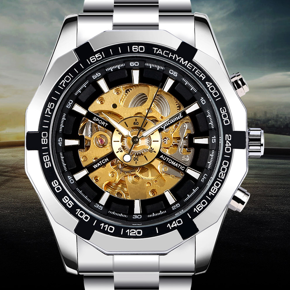 Watches Cross-Border Men's High-End Mechanical Watches Fully Automatic Mechanical Watches Men's Foreign Trade Watches Luminous Wholesale Dropshipping