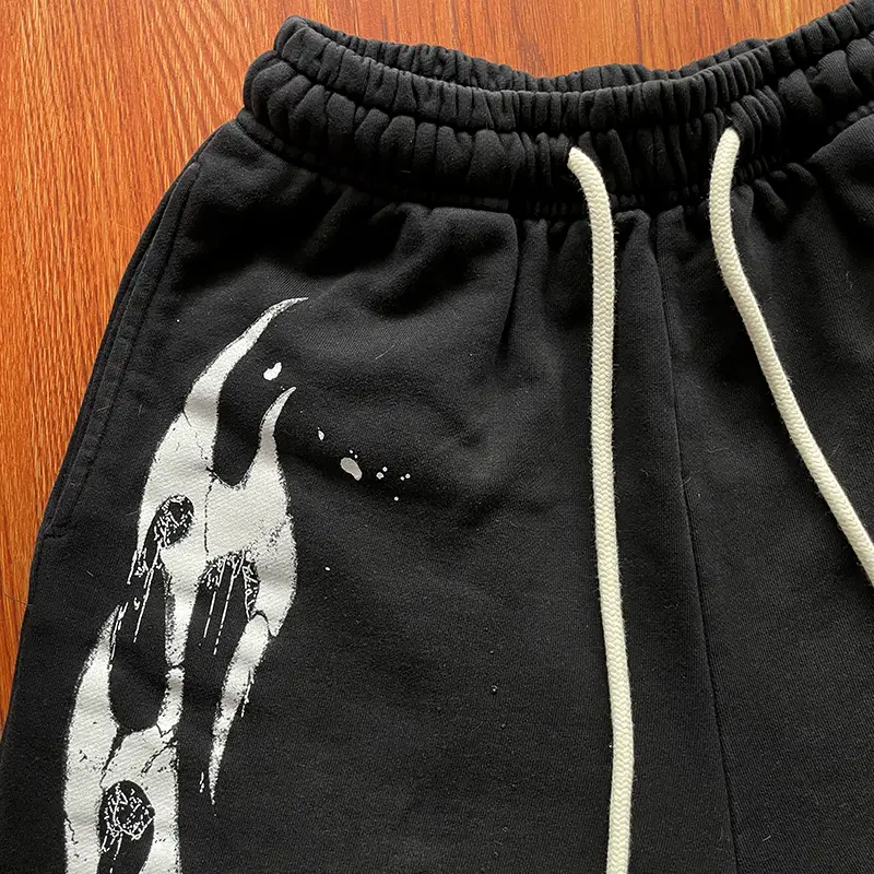 Hellstar Studios Sports Flame Shorts Casual Sports Men and Women Washing Water Shorts