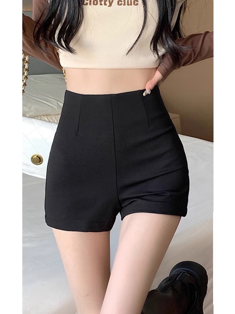 Underwear Missing Black Suit Shorts Women's Summer 2024 New High Waist Tight Leggings Hot Outer Pants