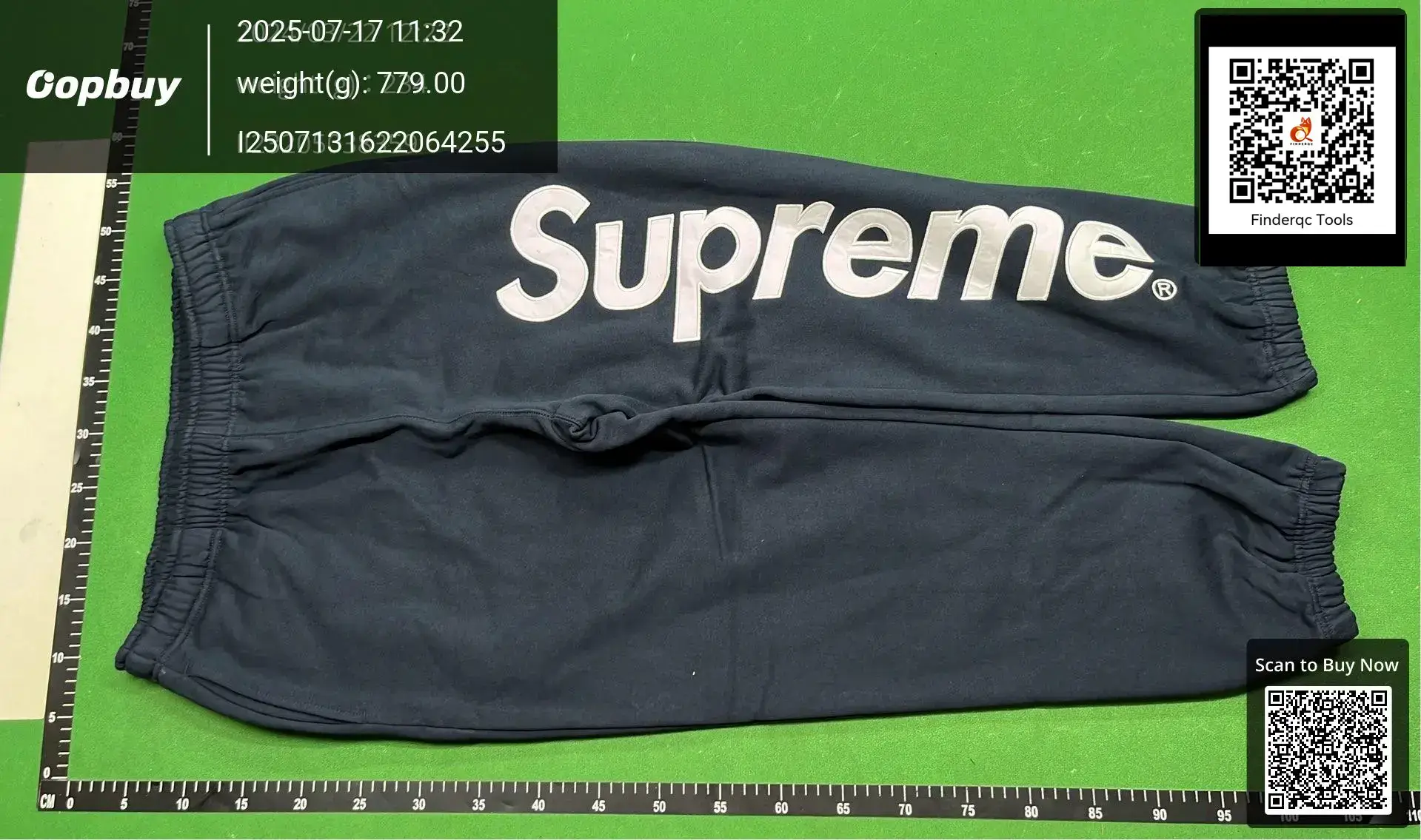 Supreme Classic Embroidered Sweatpants Navy