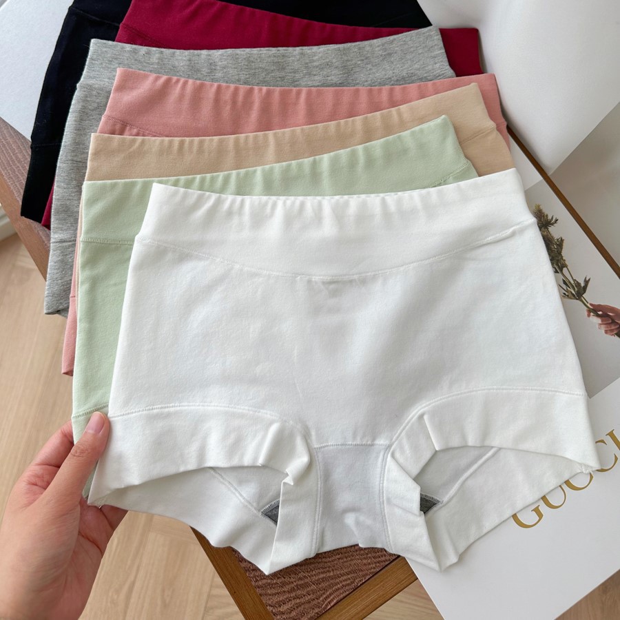 8569 Cotton High Waist Wrappable Hip Light Belly Skin-friendly Breathable Underwear Women's Cotton Crotch Safety Pants Boxers with Large Size