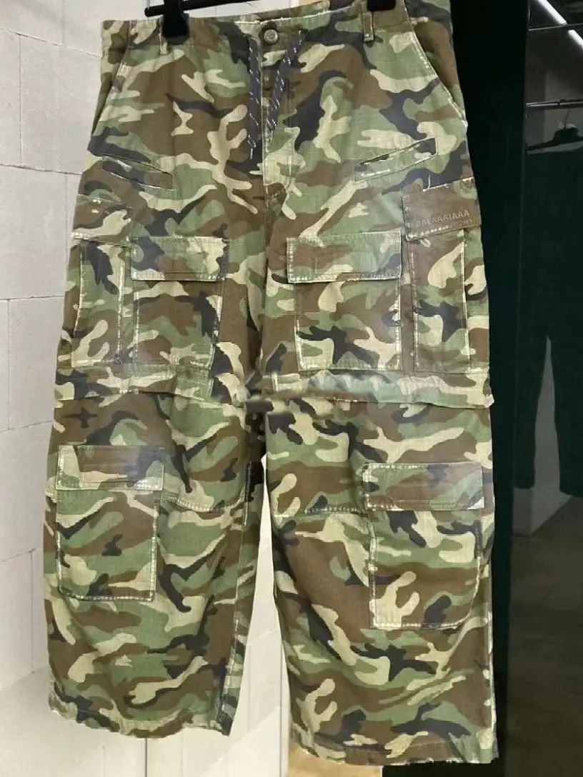 Top-Tier Version! Paris Heavy Industry Work Pants Camouflage Pants Long Pants Unisex 26Fw Loose Multi-Pocket Long Pants Couple Trendy